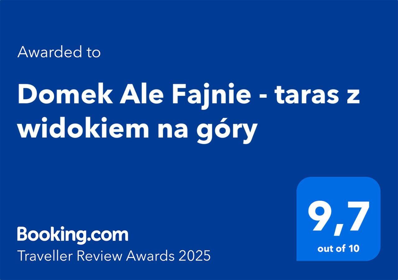 Ale Fajnie - Taras Z Widokiem Na Gory Horská chata *